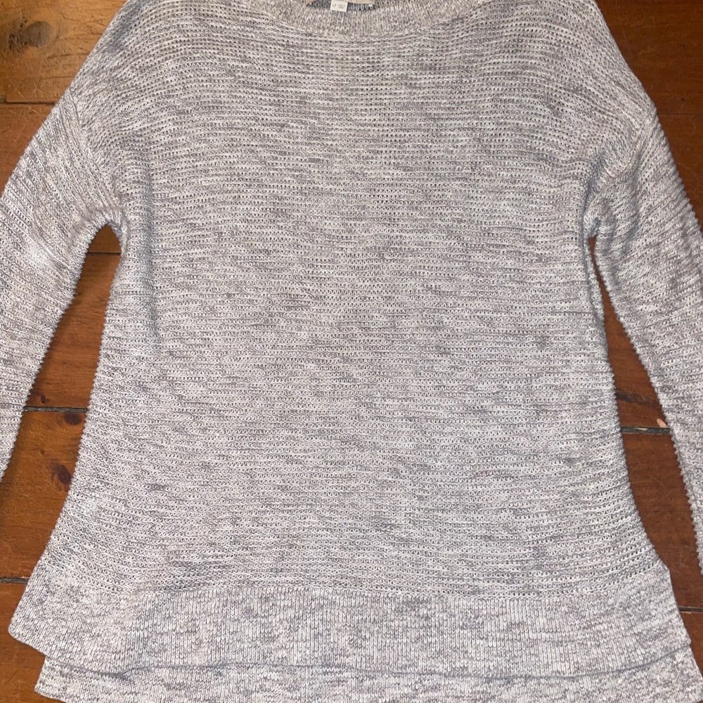 Loft Raglan Oatmeal Slub Sweater - Picture 3 of 8